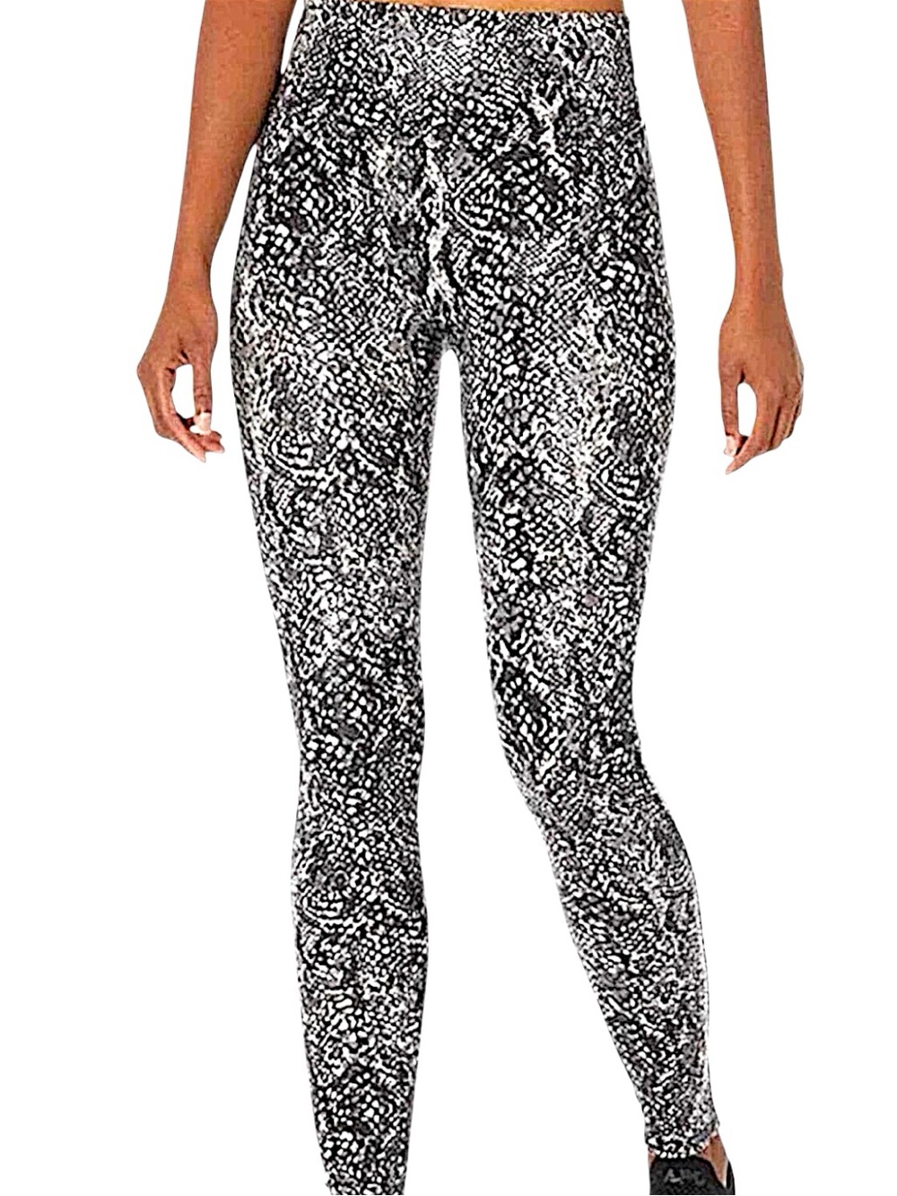 SPANX Faux Leather Snake Shine LEGGINGS-20324R-Grey Snake Med NWOT* DD